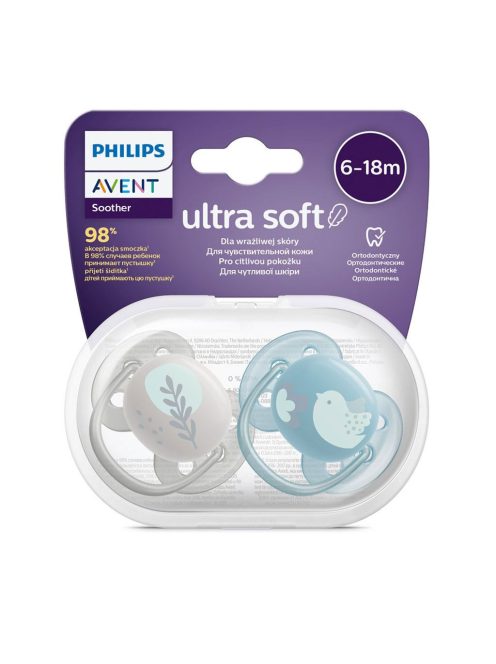 Baba cumi Ultrasoft Premium Avent állatok 6-18 hónap 2 darab fiú