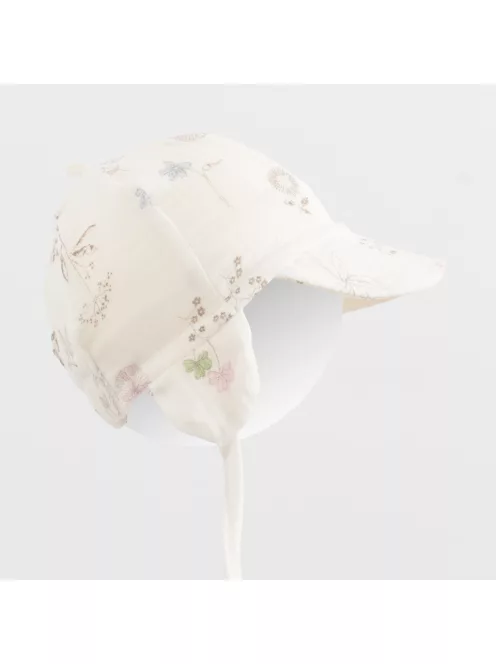 Nyári muszlin baba sapka napellenzővel New Baby Zoe