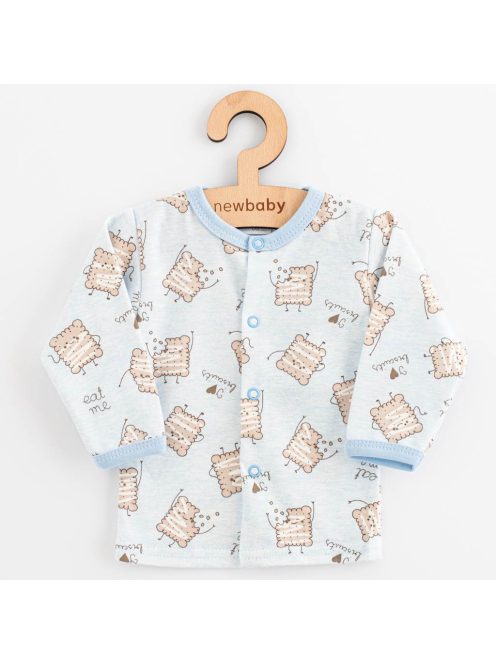 Baba pamut kabátka New Baby Biscuits kék