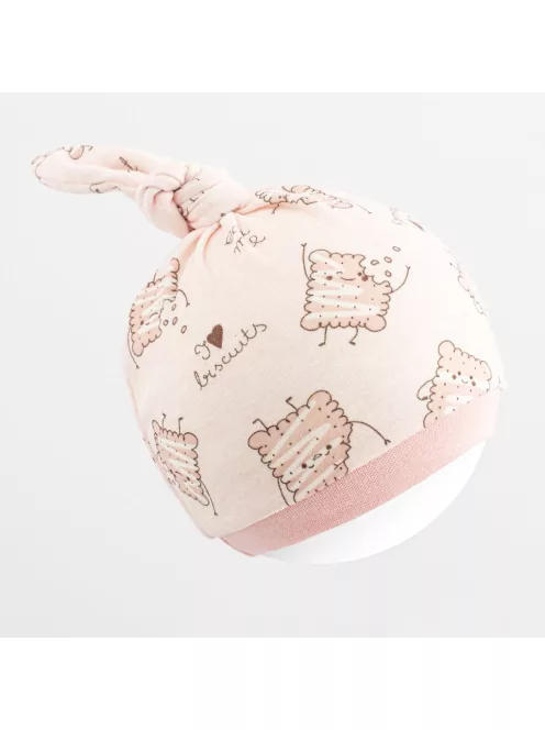 Baba pamut sapka New Baby Biscuits rózsaszín