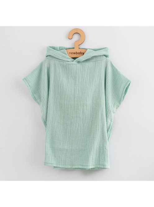 Gyermek muszlin poncsó New Baby Feeling mint 35 cm