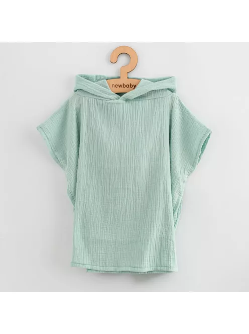 Gyermek muszlin poncsó New Baby Feeling mint 35 cm