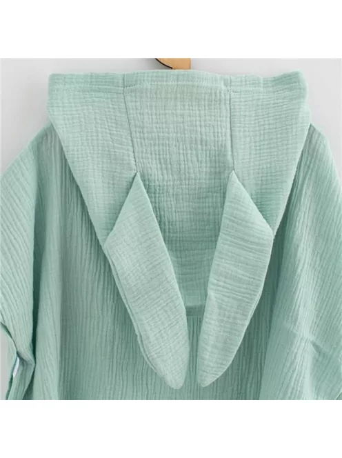 Gyermek muszlin poncsó New Baby Feeling mint 80 cm