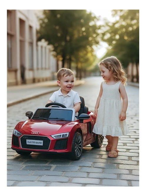 Elektromos autó BABY MIX  AUDI R8 Spyder MAXI piros metál