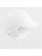 Nyári muszlin baba sapka napellenzővel New Baby fehér