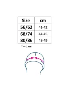 Nyári muszlin baba sapka napellenzővel New Baby fehér