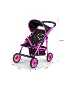 Játék sport babakocsi babáknak Milly Mally Natalie Prestige Black