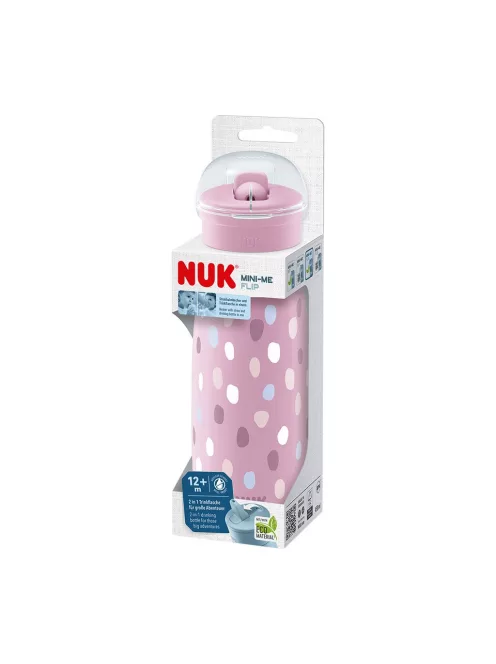 Gyermek itatópohár NUK Mini-Me Flip 450 ml pink