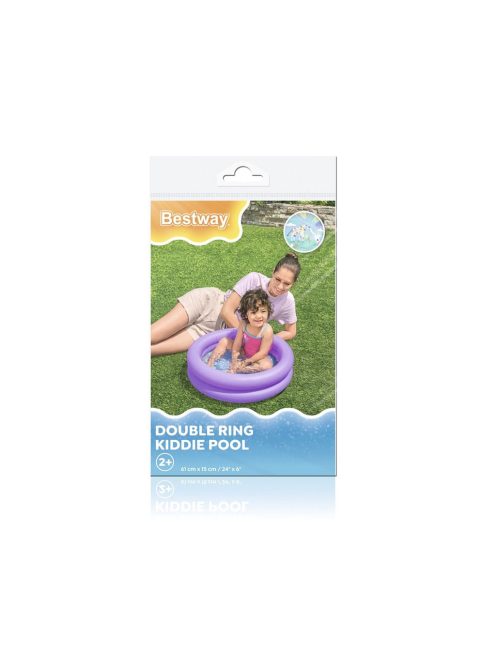 Gyermek felfújhatós medence Bestway Mikro 61x15 cm lila