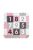 Habszivacs puzzle szőnyeg Milly Mally Jolly 3x3 Digits Pink Grey