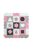 Habszivacs puzzle szőnyeg Milly Mally Jolly 3x3 Shapes Pink Grey