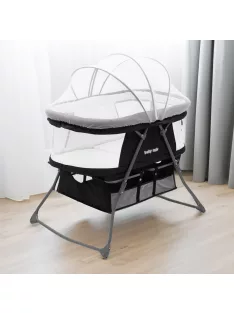 Összecsukható bölcsőágy DreamyNest Baby Mix fekete