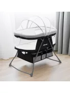 Összecsukható bölcsőágy DreamyNest Baby Mix fekete