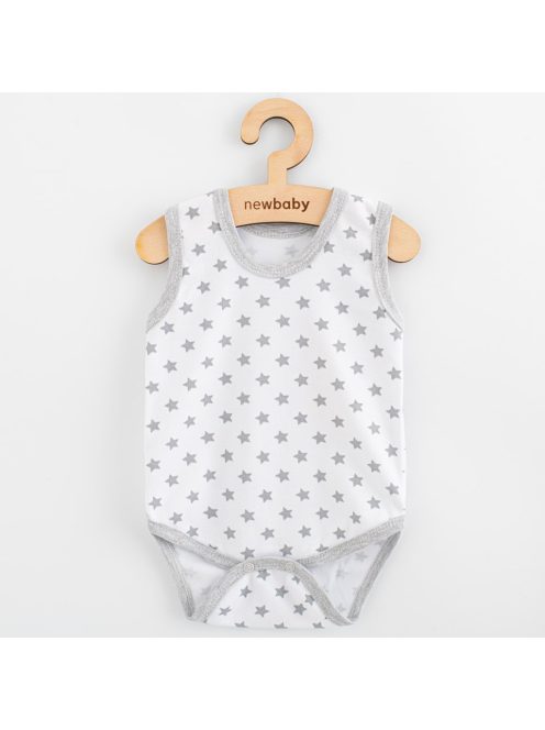 Baba body ujj nélküli New Baby Classic II szürke csillagokat fiú