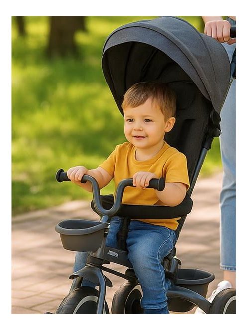 Gyerek tricikli Baby Mix 5az1-ben RELAX 365° szürke