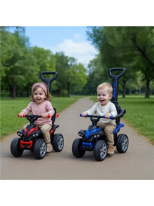 Bébitaxi tolókarral Baby Mix Mega Prime EVA  kék