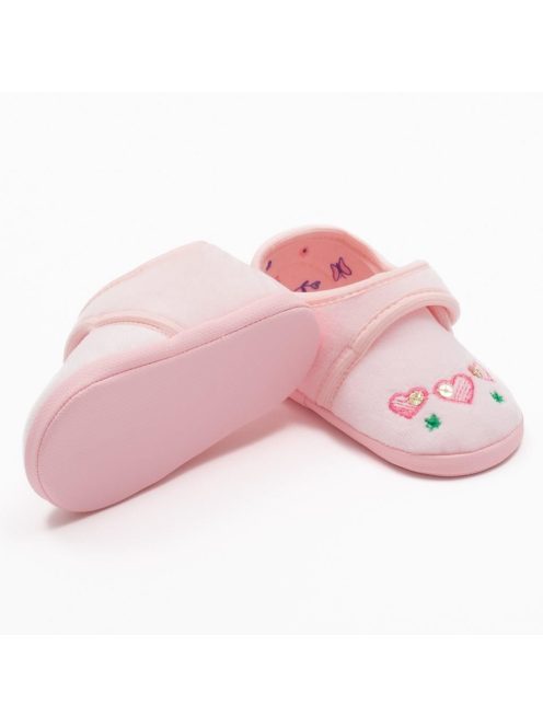 Baba velúr cipők New Baby szívecskék 0-3 h