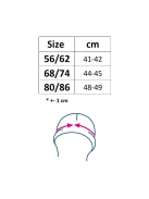 Nyári muszlin baba sapka napellenzővel New Baby rózsaszín