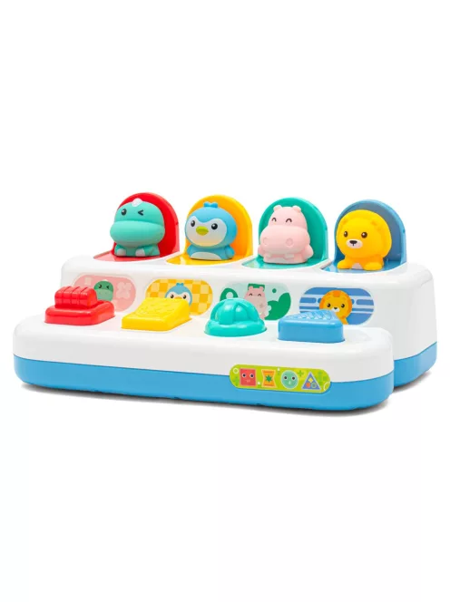 Interaktív játék - Felugró ablakok állatokkal Peekaboo Baby Mix