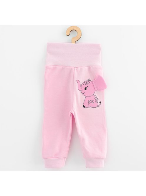 Baba együttes póló és szabadidő nadrág New Baby Happy Elephant pink