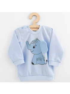   Baba együttes póló és szabadidő nadrág New Baby Happy Elephant blue