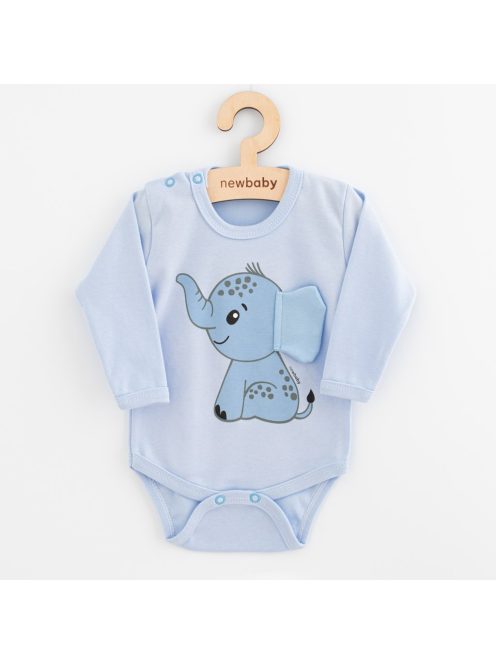 Baba hosszú ujjú body New Baby Happy Elephant blue