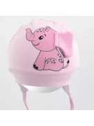 Pamut baba sapka New Baby  Happy Elephant pink