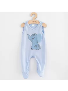 Baba pamut rugdalózó New Baby Happy Elephant blue