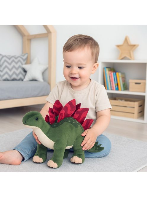 Baby Mix plüss dinoszaurusz játék – sztegoszaurusz 38 cm