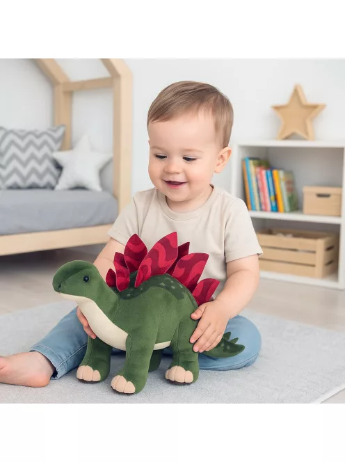 Baby Mix plüss dinoszaurusz játék – sztegoszaurusz 38 cm