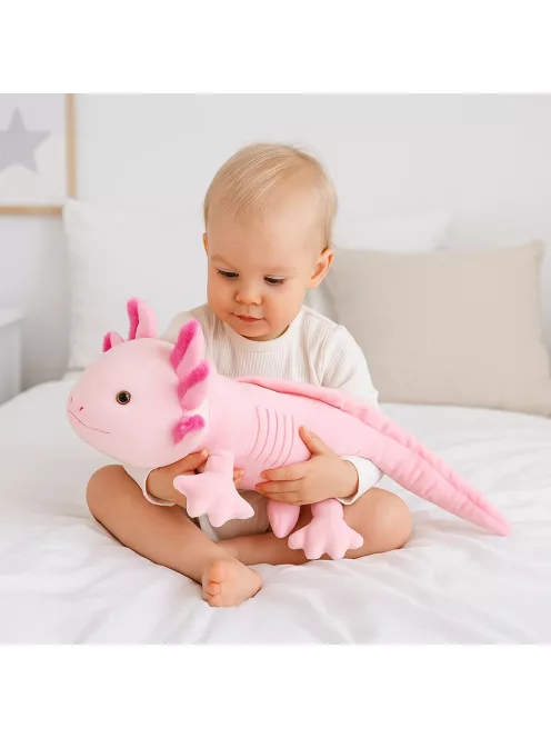 Baby Mix plüss axolotl 45 cm rózsaszín
