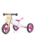 Gyerek multifunkciós fa futóbicikli Milly Mally Jake Classic Pink