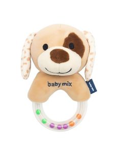 Csörgős plüss játék Baby Mix Barna kutyus