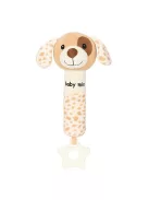 Baby Mix plüss csörgő sípolóval – Barna kutyus