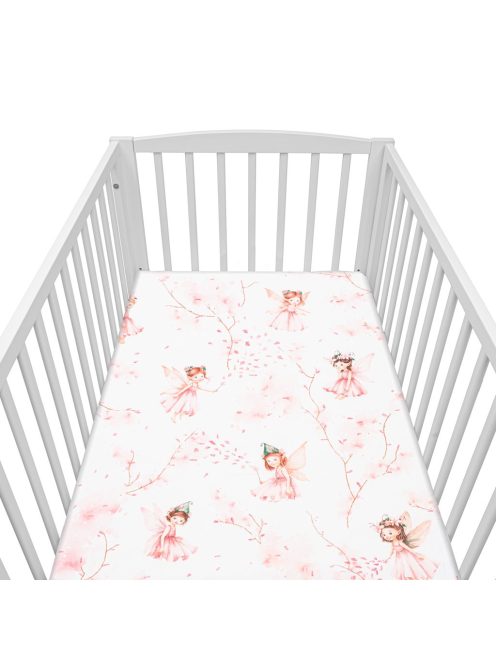Pamut kiságyba való lepedő pamut New Baby Tündér 120x60 cm