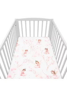   Pamut kiságyba való lepedő pamut New Baby Tündér 120x60 cm