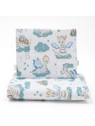 Kétoldalas együttes Velvet és pamut New Baby babakocsiba Sárkány