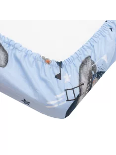   Pamut kiságyba való lepedő pamut New Baby Teddy bear in space 120x60 cm