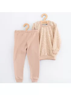 Gyermek pamut pizsama New Baby beige dino
