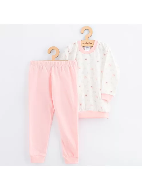 Gyermek pamut pizsama New Baby pink bear