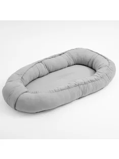 Muszlin babafészek kisbabák számára New Baby light grey