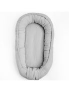 Muszlin babafészek kisbabák számára New Baby light grey