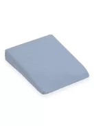 Muszelin Baba párna huzat- ék alakú New Baby STANDARD 30x37 cm blue