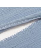 Muszelin Baba párna huzat- ék alakú New Baby STANDARD 30x37 cm blue