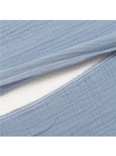   Muszelin Baba párna huzat- ék alakú New Baby STANDARD 30x37 cm blue