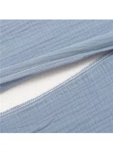   Muszelin Baba párna huzat- ék alakú New Baby STANDARD 30x37 cm blue