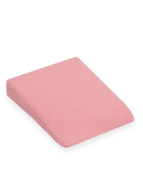 Muszelin Baba párna huzat- ék alakú New Baby STANDARD 30x37 cm pink