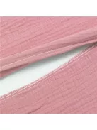 Muszelin Baba párna huzat- ék alakú New Baby STANDARD 30x37 cm pink