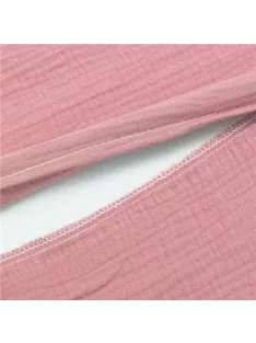   Muszelin Baba párna huzat- ék alakú New Baby STANDARD 30x37 cm pink