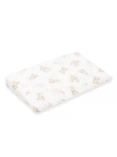   Baba párna huzat- ék alakú New Baby BASIC fehér 59x37cm bear beige